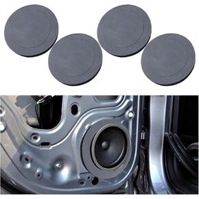 4PCS 6.5'' Car Speaker Foam Rings, Soundproof & Waterproof Foam Speaker Enhancer for Enhancing Stereo Sound, Universal Self Adhesive Speaker Foam Baffles for Most Cars