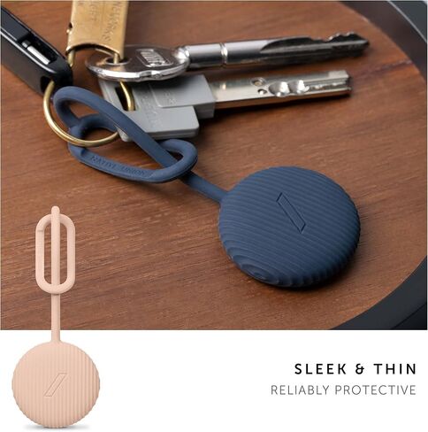 Native Union Curve Silicone Case for AirTag – Crafted with Liquid Silicone – Slim & Thin but Super Protective – Never Lose Track with Loop-and-Lock Design (Black) in Saudi Arabia