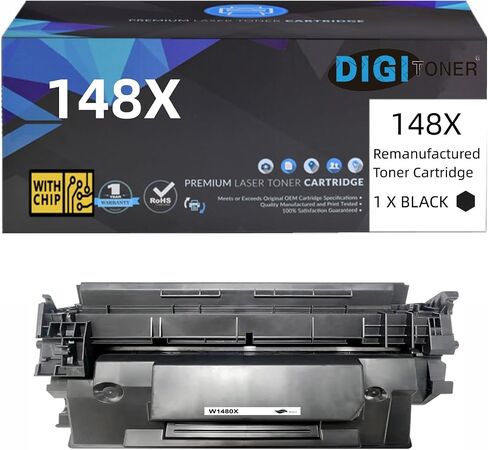 148X W1480X Toner Cartridge (with Chip) Black Compatible Replacement for 148X W1480X for HP Laserjet Pro 4001dw 4001dn 4001n MFP 4101fdw 4101fdn Printer Toner (1 Pack-Black) in Saudi Arabia