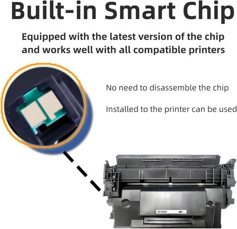 148X W1480X Toner Cartridge (with Chip) Black Compatible Replacement for 148X W1480X for HP Laserjet Pro 4001dw 4001dn 4001n MFP 4101fdw 4101fdn Printer Toner (1 Pack-Black) in Saudi Arabia