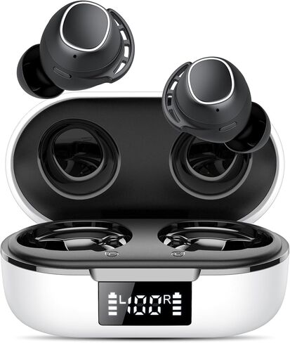 Tiksounds Ear Buds Mini Wireless Earbuds, Bluetooth 5.3 Headphones Bass Stereo, 60H Playtime Noise Cancelling Earbuds with 4 Mic, IP8 Waterproof Lightweight in Ear Earphones for Running/Workout in Saudi Arabia