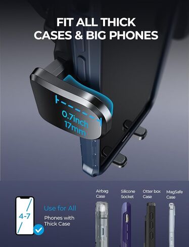 حامل هاتف AINOPE CD للسيارة، حامل هاتف خلوي قوي للغاية، حامل هاتف عالمي بفتحة CD، حامل هاتف من السيليكون لحماية CD، حامل هاتف للسيارة يناسب iPhone 15 Pro Max Plus Samsung جميع الهواتف in Kuwait
