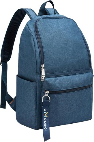 حقيبة ظهر OMOUBOI كاجوال Daypacks Superbreak حقيبة ظهر للكمبيوتر المحمول مقاس 14 بوصة للنساء والرجال تناسب الأعمال السياحية (أسود) in Kuwait