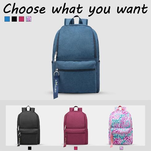 حقيبة ظهر OMOUBOI كاجوال Daypacks Superbreak حقيبة ظهر للكمبيوتر المحمول مقاس 14 بوصة للنساء والرجال تناسب الأعمال السياحية (أسود) in Kuwait
