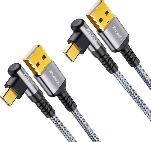 USB C Cable 6 ft,2Pack 3.1A Type C Charger Fast Charging Cable, USB A to USB C 3A Charger Durable Nylon Braided Car Carplay Cable for i'Phone 15 15 Pro Max 15 Plus Cable in Saudi Arabia