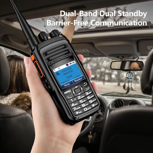 LiSheng DM-R89UV راديو هام محمول عالي الطاقة 8 وات، DMR رقمي وراديو تناظري ثنائي النطاق ثنائي الاتجاه (136-174 ميجا هرتز VHF و400-470 ميجا هرتز UHF). in Saudi Arabia