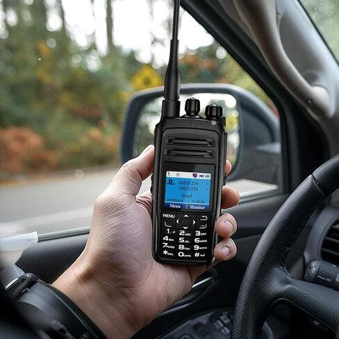 LiSheng DM-R89UV راديو هام محمول عالي الطاقة 8 وات، DMR رقمي وراديو تناظري ثنائي النطاق ثنائي الاتجاه (136-174 ميجا هرتز VHF و400-470 ميجا هرتز UHF). in Saudi Arabia