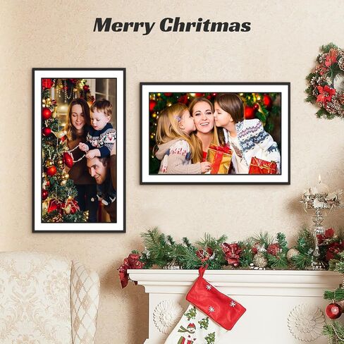 Frameo 10.1 inch WiFi Digital Picture Frame, IPS Touch Screen Smart Cloud Digital Photo Frame with 32GB Storage, Auto-Rotate, Wall-Mounted, Slideshow, Share Photos/Videos Instantly via Frameo App in Kuwait