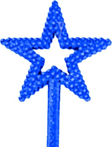 MYUBWTF Silver 13 Inches Star Wand Elf baton Angel Star Magic Wand… in Kuwait