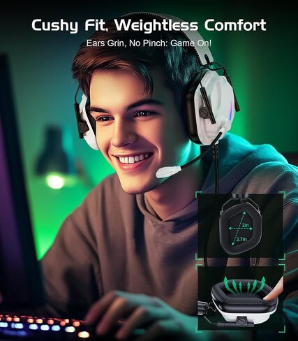 HW12 Gaming Headset for PC/PS5/PS4/Xbox One/Switch,Gaming Headphones with Microphone Wired Xbox Headet with 3.5mm Audio Jack (Black/Green) in Saudi Arabia