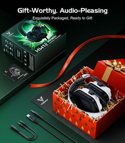 HW12 Gaming Headset for PC/PS5/PS4/Xbox One/Switch,Gaming Headphones with Microphone Wired Xbox Headet with 3.5mm Audio Jack (Black/Green) in Saudi Arabia