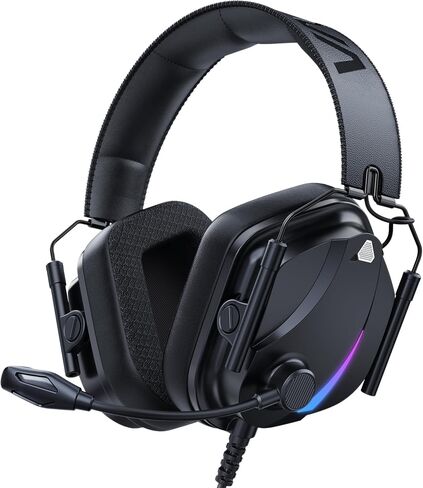 HW12 Gaming Headset for PC/PS5/PS4/Xbox One/Switch,Gaming Headphones with Microphone Wired Xbox Headet with 3.5mm Audio Jack (Black/Green) in Saudi Arabia