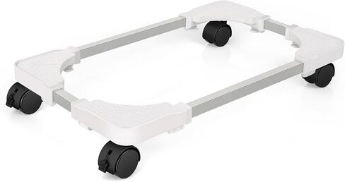 Liitrton Mobile CPU Stand حامل برج الكمبيوتر قابل للتعديل مع 4 عجلات عجلات يناسب معظم أجهزة الكمبيوتر (أسود) in Kuwait