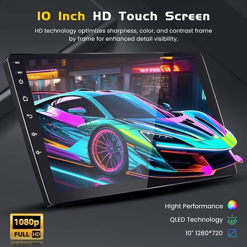 4+64G Inefala Double DIN Android 13 Car Radio Stereo Kit with Wireless Carplay Android Auto Head Unit, 10 Inch HD Touch Screen Radio with GPS WiFi BT5.0 FM/RDS EQ Mirror Link SWC Backup Camera MIC in Saudi Arabia