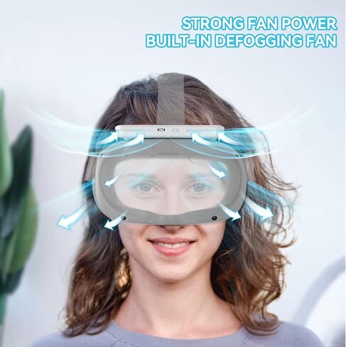 HiBloks Facial Interface for Meta Quest 3S Accessories, Breathable Ice Silk Cotton Face Cover Pad Compatible with Oculus Quest 3S, Comfortable, Soft and Air-Circulation Design in Saudi Arabia