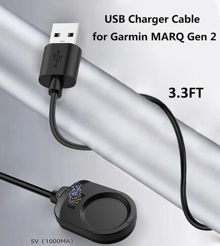 Watch Charging Compatible with Garmin MARQ 2 Watch, 3.3FT Replacement USB Type C Watch Charging Dock Cable, Compatible with Garmin MARQ Athlete/Adventurer/Captain/Golfer/Aviator in Saudi Arabia