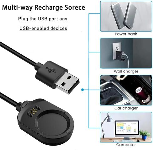 Watch Charging Compatible with Garmin MARQ 2 Watch, 3.3FT Replacement USB Type C Watch Charging Dock Cable, Compatible with Garmin MARQ Athlete/Adventurer/Captain/Golfer/Aviator in Saudi Arabia