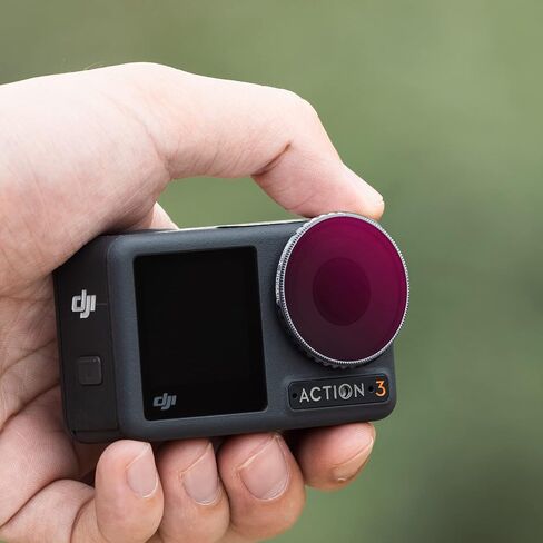 K&F Concept Osmo Action 3 ND8/PL Lens Filter, 28 Multi-Coated Neutral Density & Polarizing Effect 2-in-1 Filter Compatible with DJI Osmo Action 3 in Saudi Arabia