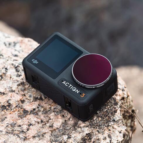 K&F Concept Osmo Action 3 ND8/PL Lens Filter, 28 Multi-Coated Neutral Density & Polarizing Effect 2-in-1 Filter Compatible with DJI Osmo Action 3 in Saudi Arabia