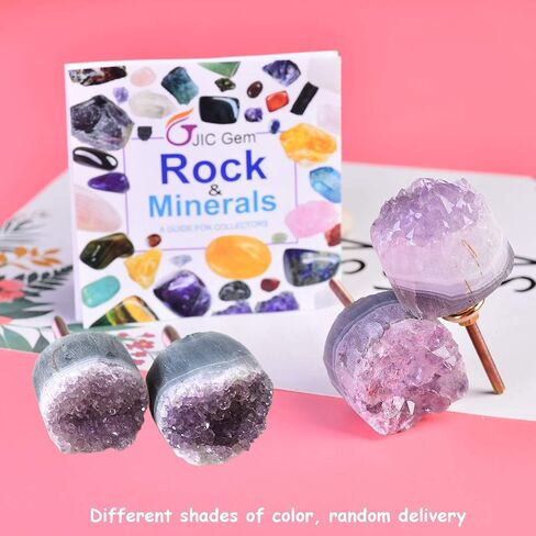 JIC Gem 4pcs White Square Cabinet Knobs Selenite Crystal Stone Handle Pulls Large for Drawer Kitchen Cabinets Wardrobe in Kuwait