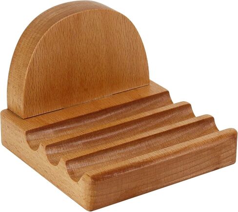 Koqye Wooden Cell Phone Holder, Wooden Smartphone Desk Holder with Anti-Slip Base for All Mobile Phones (Dog) in Saudi Arabia