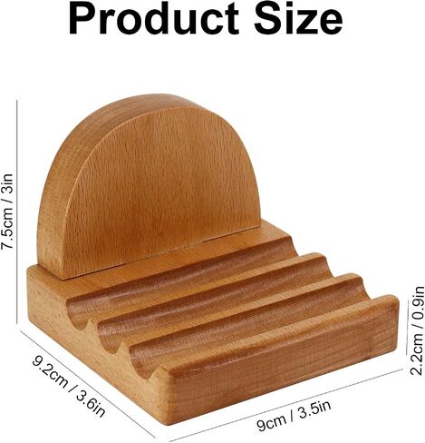 Koqye Wooden Cell Phone Holder, Wooden Smartphone Desk Holder with Anti-Slip Base for All Mobile Phones (Dog) in Saudi Arabia