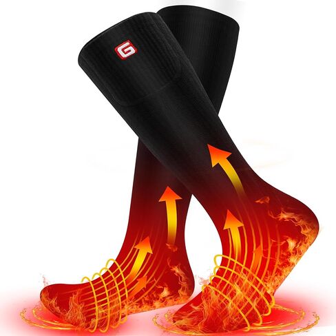 SVPRO جوارب ساخنة للرجال والنساء، جوارب كهربائية قابلة لإعادة الشحن وقابلة للغسل، جوارب تدفئة القدم، جوارب شتوية دافئة للمشي لمسافات طويلة والصيد والتخييم والتزلج والعمل في الهواء الطلق in Kuwait