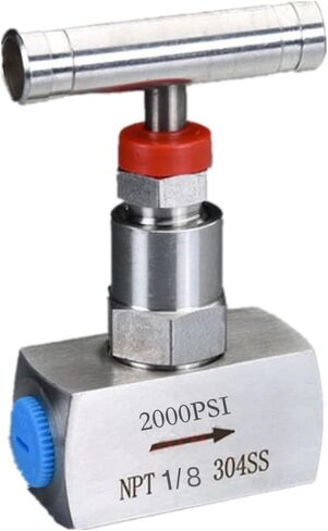 Stainless steel Needle valve 1/2'' NPT High pressure 2000 PSI, Pressure regulating, flow control, Instrument Gauge Valve, Water Oil Gas in Kuwait