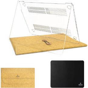 PHOCAR Clear MacBook Air 13 Inch Case with Laptop Sleeve, Mouse Pad, Including All Neccessaries Designed Only for MacBook Air 13.3 Inch, 2020 M1 A2337, 2020 Intel A2179, 2019 Intel A1932