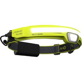 OPTIMAL VENTURES Liteband PRO1500 Multi-Beam Personal LED Headlamp, 1500 Lumens, 210° Wide-Beam Illumination Plus 150 ft Focused Beam, 6 Mode, 3400 mAh USB-C Rechargeable, Fits Hardhats, High Vis