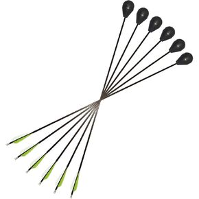 Round Foam Tip Safe Combat Archery LARP Arrow (Pack of 6)