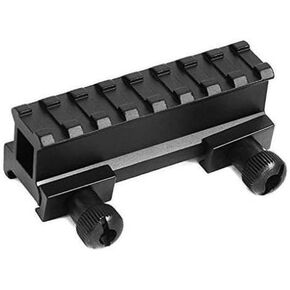 360 TACTICAL 1 inch See Through Riser Rail Riflescope Sight Weaver-Picatinny Rail 8 Slots