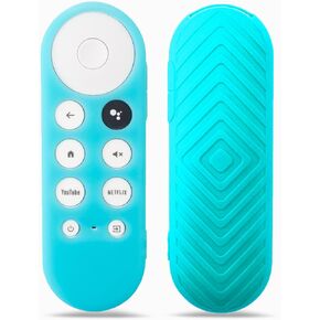 Remote Cover for Chromecast with Google TV HD 2022 / 4K 2020 Remote - Anti Slip Silicone Protective Case Skin Sleeve for Chromecast with Google TV Voice Remote Control - Black