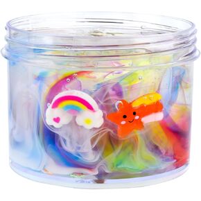 2 Pack Water Christmas Slime Kit with Jelly Cube Slime, Non-Sticky, Super Soft Sludge Toy, Birthday Gifts for Kids, DIY Glue Boba Slime Party Favor for Girls & Boys