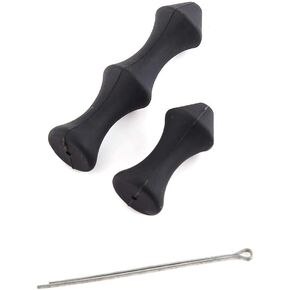 Archery Bowstring Finger Rollers 2Pcs, Archery Recurve Finger Guard, Archery Finger Tab, Archery Bowstring, Soft Silicone Finger Guard Quickshot for Recurve Bow(Black)