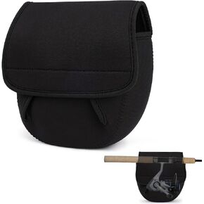 Neoprene Spinning Reel Cover Waterproof & Shockproof Fishing Reel Protective Case Breathable Casting Reel Cover Right/Left Hand Universal Reel Pouch Fits 500-8000 Series Spinning Reels