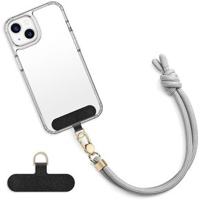 Rope Phone Strap Universal Phone Charm Hands-Free Wrist Phone Lanyard, Adjustable Phone Strap Grip Tether Patches