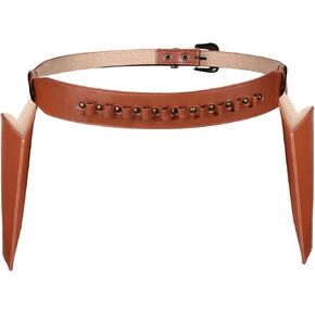 Saintrygo Cowboy Gun Belt and Holster Masquerade Western Holster Cowboy Costume Accessories Vintage Cowboy Cosplay PU Leather Holster Belts for Halloween Party (Double Holster)