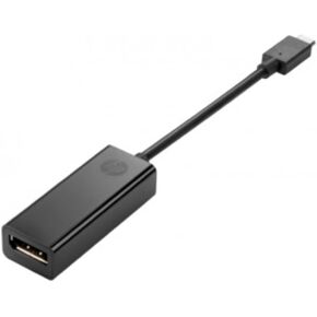 HP External Video Adapter - USB-C - DisplayPort - for Elite x2; Pro Tablet 608 G1; Workstation Z2 G4, Z2 Mini G4 Entry, Z2 Mini G4 Performance