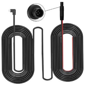 JOMISE C810 33 Ft Extention Cable,Mini USB Backup Camera Cord, 4 Pin Dash Cam Rear View Camera Ultra Long Cable with Reverse Trigger Wire,Fit for Pick-up