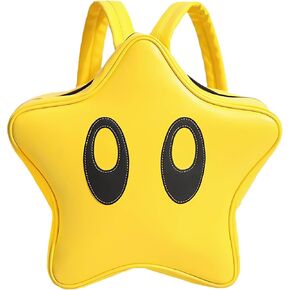 Cute Cartoon 3D Yellow Star Backpack Y2K Lightweight Waterproof Bookbag Daypack