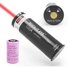 Laser Bore Sight 12GA Red/Green Laser Boresighter Comes with Switch and Large Capacity Battery