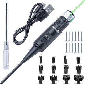 Tacticon Bore Sight Kit Multiple Caliber | Universal Laser Bore Sighter | Combat Veteran Owned Company | .17 to 12 GA | Green & Red Laser Sighting Tools