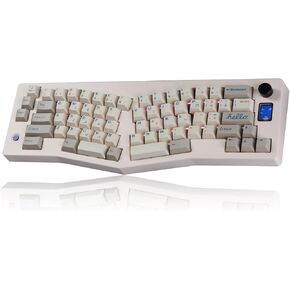 CIDOO ABM066 Alice Keyboard لوحة مفاتيح ميكانيكية قابلة للتبديل السريع RGB لوحة مفاتيح لاسلكية مخصصة للألعاب مع مفاتيح خطية صامتة عبر مقبض حجم قابل للبرمجة لـ Win/Mac/iOS (Retro 9009 Gray Keycaps) in Kuwait