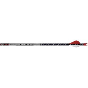 Easton 5MM FMJ Half-Dozen Arrows w/HIT Insert-2" Blazers Vanes/Black-340 Spine