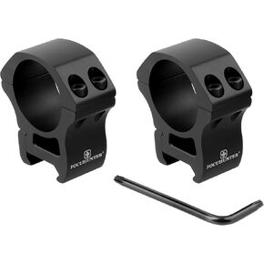FOCUHUNTER Scope Rings, Medium Profile Scope Mount Rings fit 21mm Picatinny Rails, Scope Rings Mount for 30mm Diameter Scope Tube, Aluminum Alloy 30mm Picatinny Scope Rings, 2 Pack