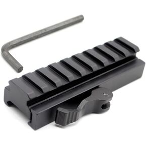 TRIROCK Picatinny Riser Mount Adapter with Slot 20mm Rail with Quick Release Detachable