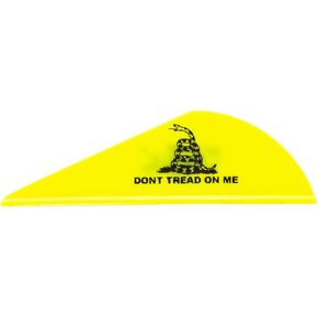 Bohning Don't Tread On Me 2" Blazer Vanes Neon Yellow Don't Tread On Me Blazer Vane, 100pk