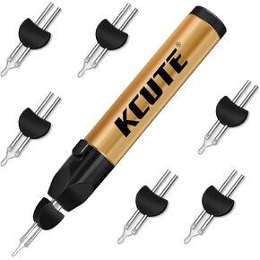 Chispee Thread Burner I with One Touch Thread Burner Zap Tool for Finishing Bead Weaving, Sewing, Leather Work, Fast Melting Wax& Jewelry Making (1Pc Thread Burning I + 6Pcs Tips)