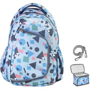 Diaper bag backpack with travel insulation bag Multifunction Travel Back Pack Maternity Baby Changing Bags Travel Backpack Diaper Bag for Mom Waterproof Baby Bag for Boys Girls - Pink